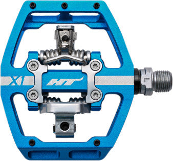 HT COMPONENTS X2 Mtb Pedal Royal Blue 85x94x14mm Cleat Included 102001X2125101