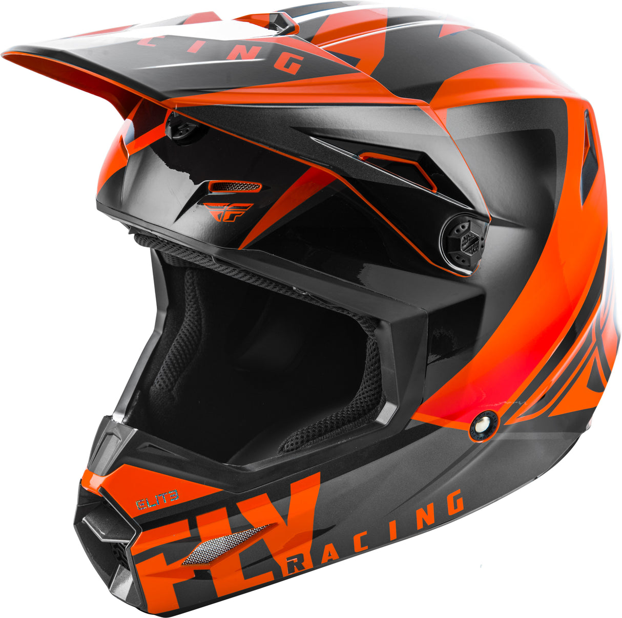 FLY RACING Elite Vigilant Helm Orange/Schwarz 2x 73-8618-9