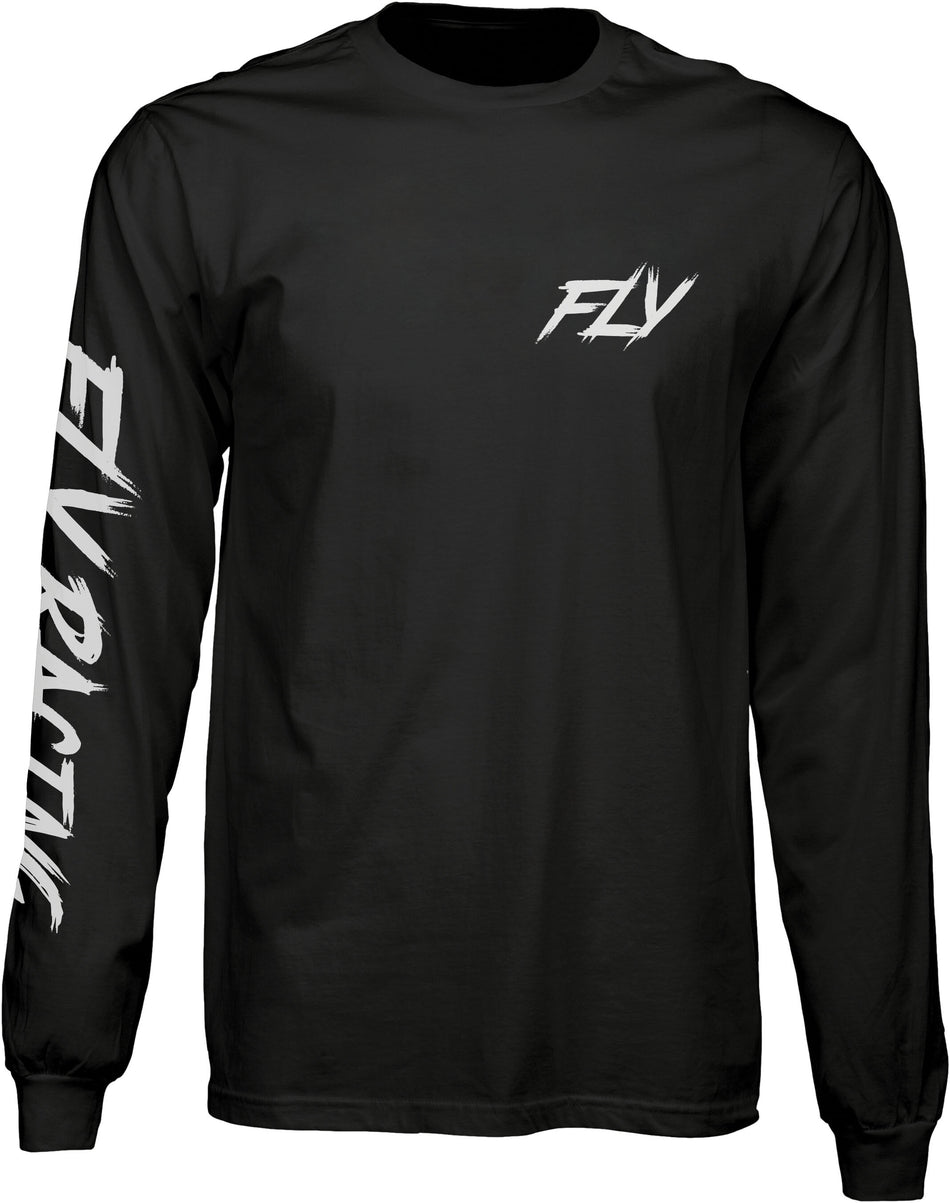 FLY RACING Fly Fusion L/S Tee Black Lg 352-0659L