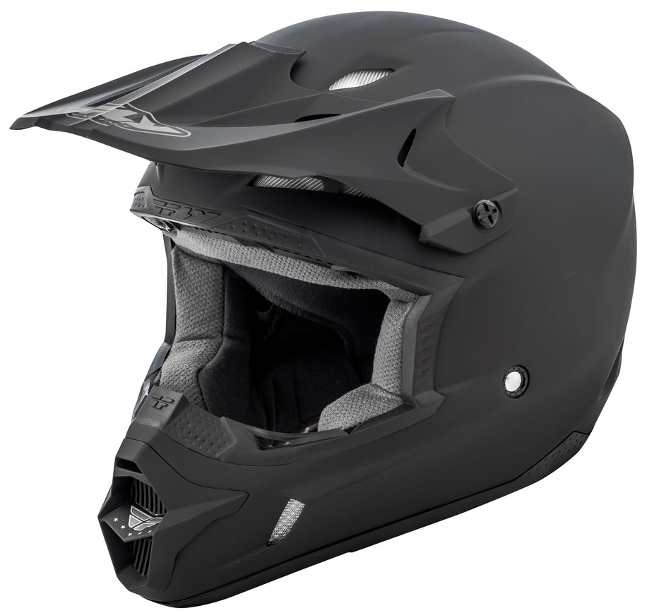 FLY RACING Kinetic Solid Helmet Matte Black Lg 73-3480L