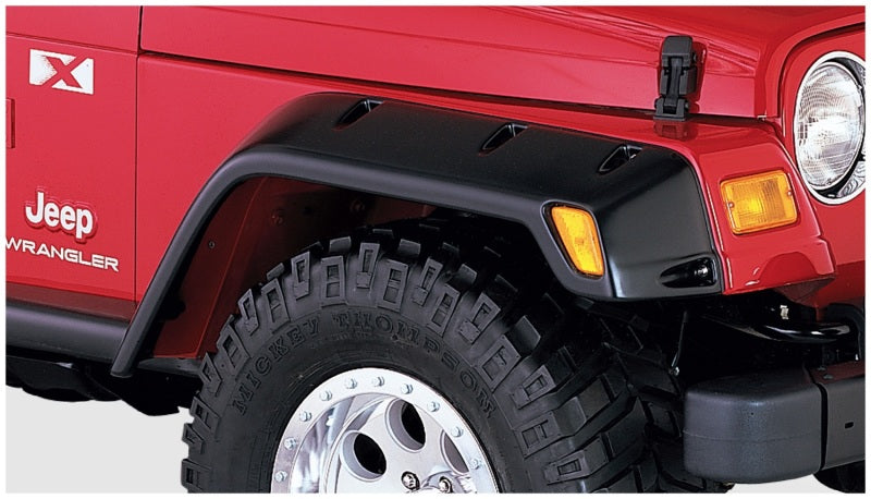 Bushwacker 97-06 Jeep TJ Max Pocket Style Flares 2pc - Black 10029-07