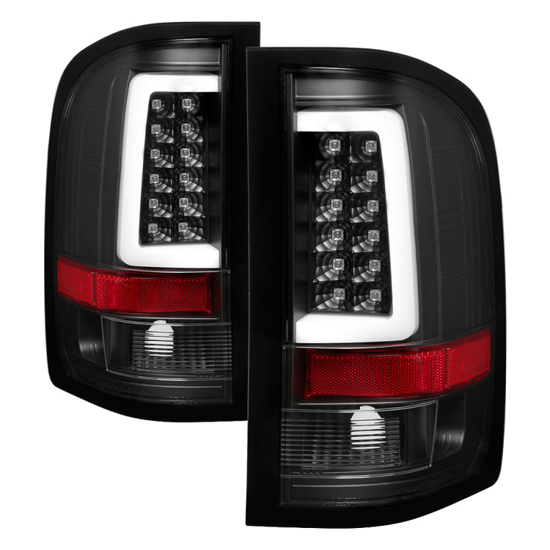 Spyder 07-13 Silverado (Will Not Work w/2010 921 Bulb) V3 LED Tail Lghts Blk ALT-YD-CS07V3-LBLED-BK 5084088