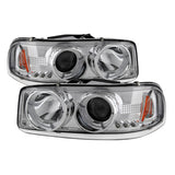 Spyder GMC Sierra 1500/2500/3500 99-06 Projector Headlights LED Halo LED Chrome PRO-YD-CDE00-HL-C 5009364