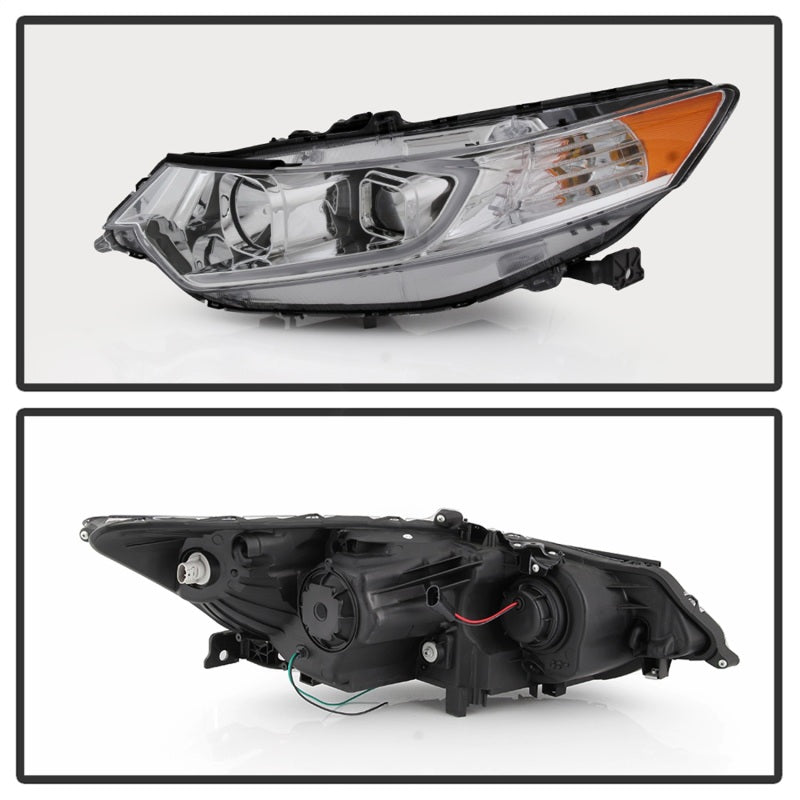 xTune 09-14 Acura TSX Projector Headlights - Light Bar DRL - Chrome (PRO-JH-ATSX09-LB-C) 9042225