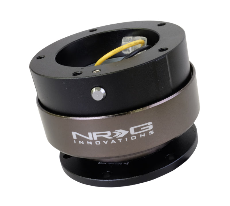 NRG Quick Release Kit Gen 2.5 - Black / Black Ring (6 Hole Base 5 Hole Top) SRK-330BK