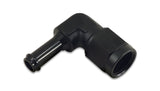 Vibrant -6AN to 3/8in Hose Barb 90 Degree Adapter - Anodized Black 12026