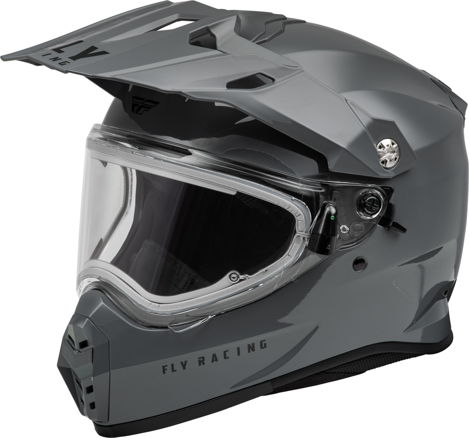 FLY RACING Trekker Cw Solid Helmet Elec Shld Grey 2x 73-313652X