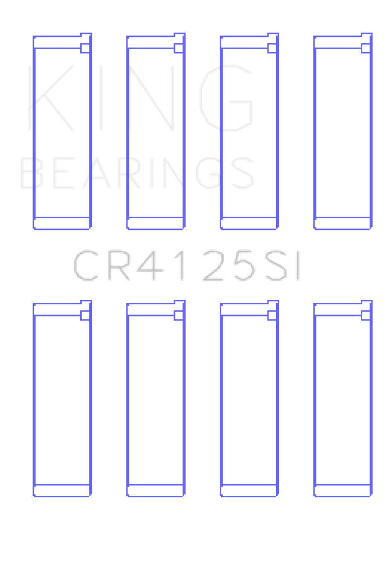 King Subaru EJ20/EJ22/EJ25 (Including Turbo) (Size STD) Silicone Bi-Metal Alum Rod Bearing Set GCR4125SI