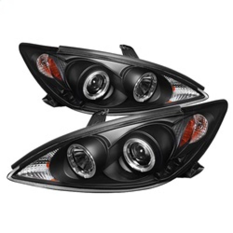 Spyder Toyota Camry 02-06 Projector Headlights LED Halo LED Black High H1 Low H1 PRO-YD-TCAM02-HL-BK 5064301