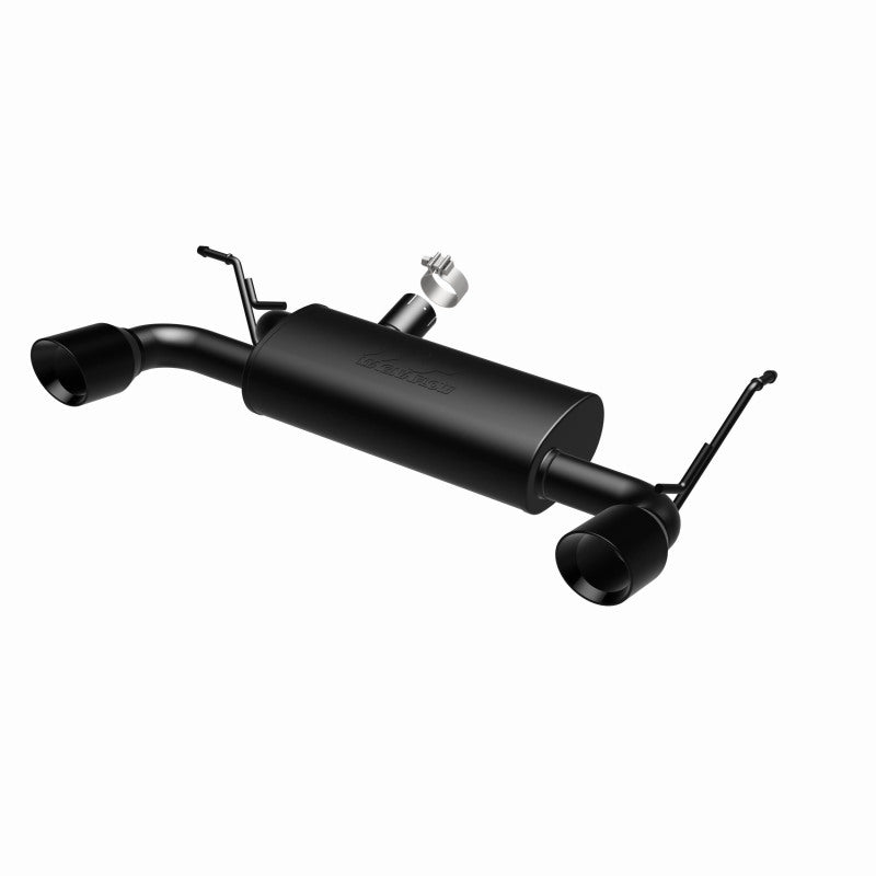 MagnaFlow 07-17 Jeep Wrangler JK 3.8/3.6L Dual Split Rear Exit Black Axle-Back Exhaust 15160