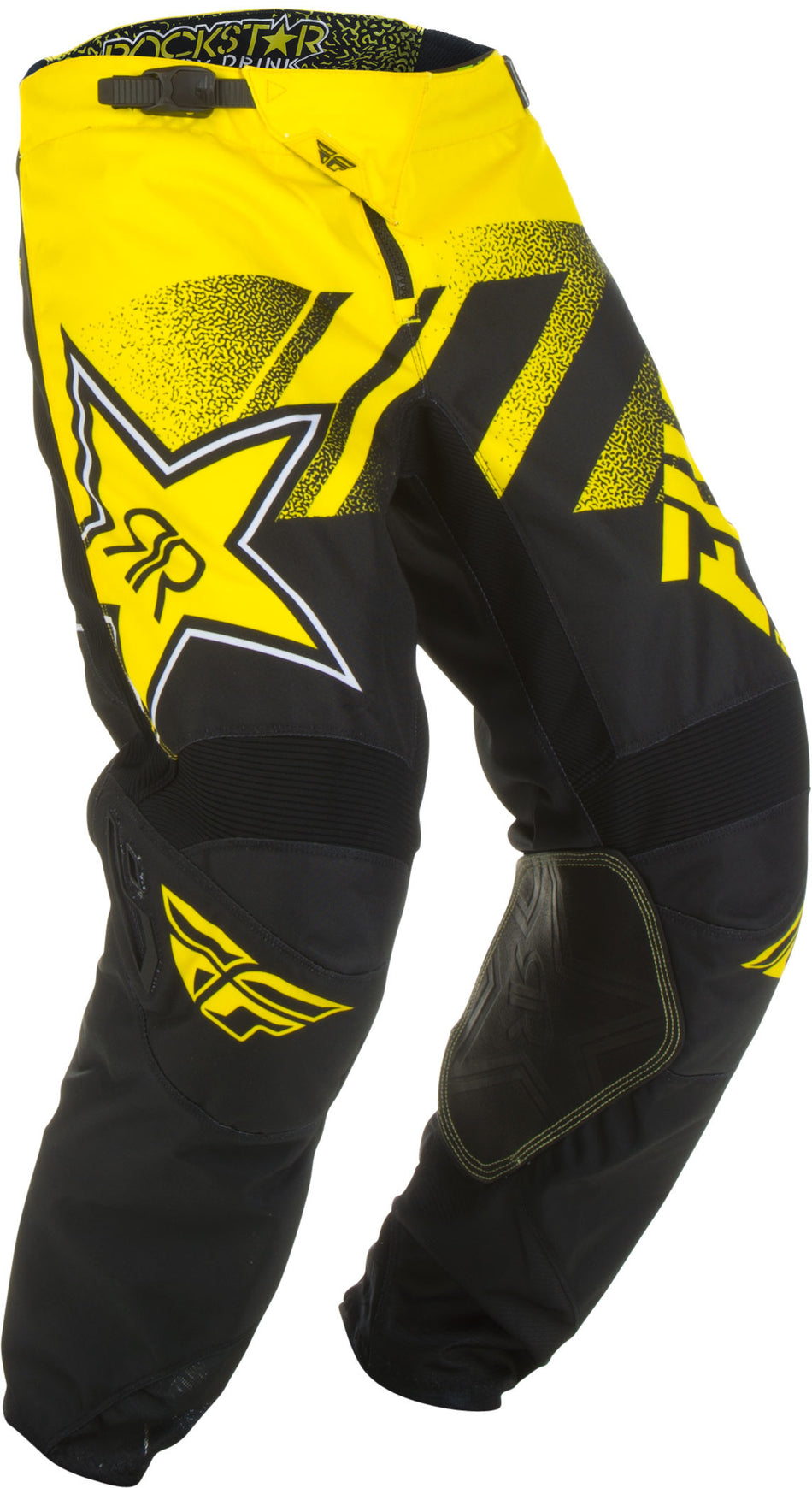 FLY RACING Kinetic Rockstar Pants Yellow/Black Sz 38 372-33338