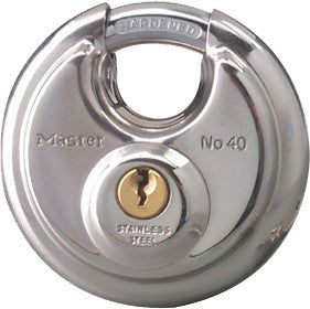 MASTER LOCKStainless Steel Round Padlock 2.75"40DPF