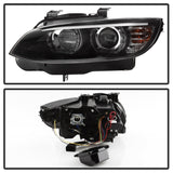 Spyder 08-10 BMW F92 3 Series Projector Headlights - LED DRL - Black (PRO-YD-BMWE9208-DRL-BK) 5085184