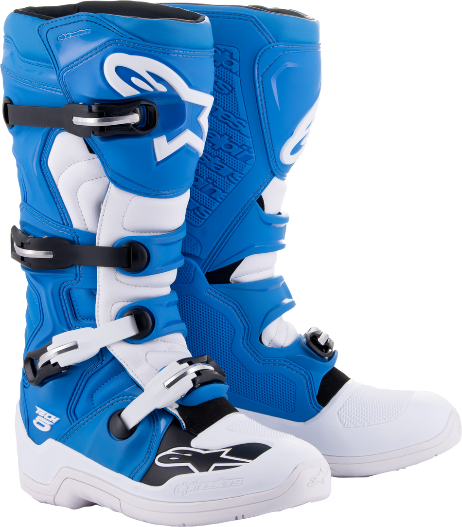 ALPINESTARS Tech 5 Boots Blue/White Sz 5 2015015-72-5