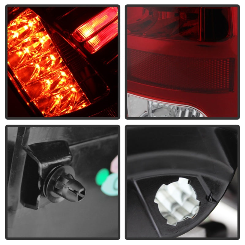 Spyder Dodge Ram 1500 13-14 13-14 LED Tail Lights LED Model only - Red Clear ALT-YD-DRAM13-LED-RC 5077547