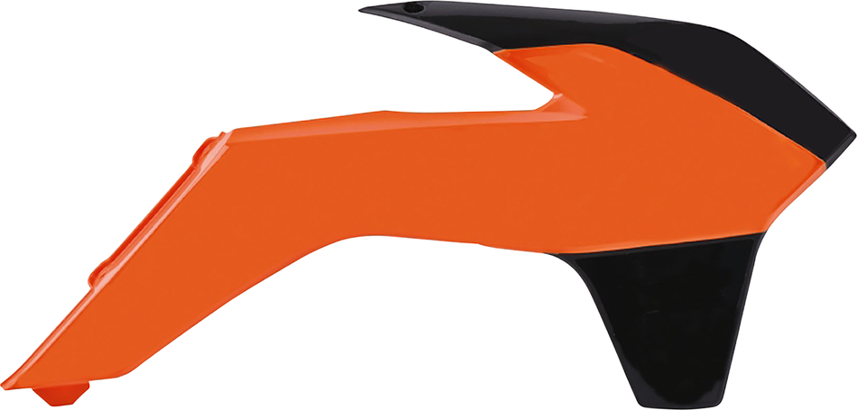 POLISPORT Radiator Cover - Orange/Black - KTM 8417400004