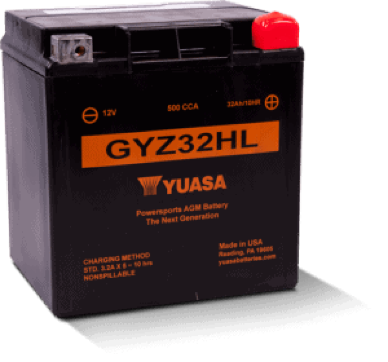 Yuasa GYZ32HL High Performance Maintenance Free AGM 12 Volt Battery