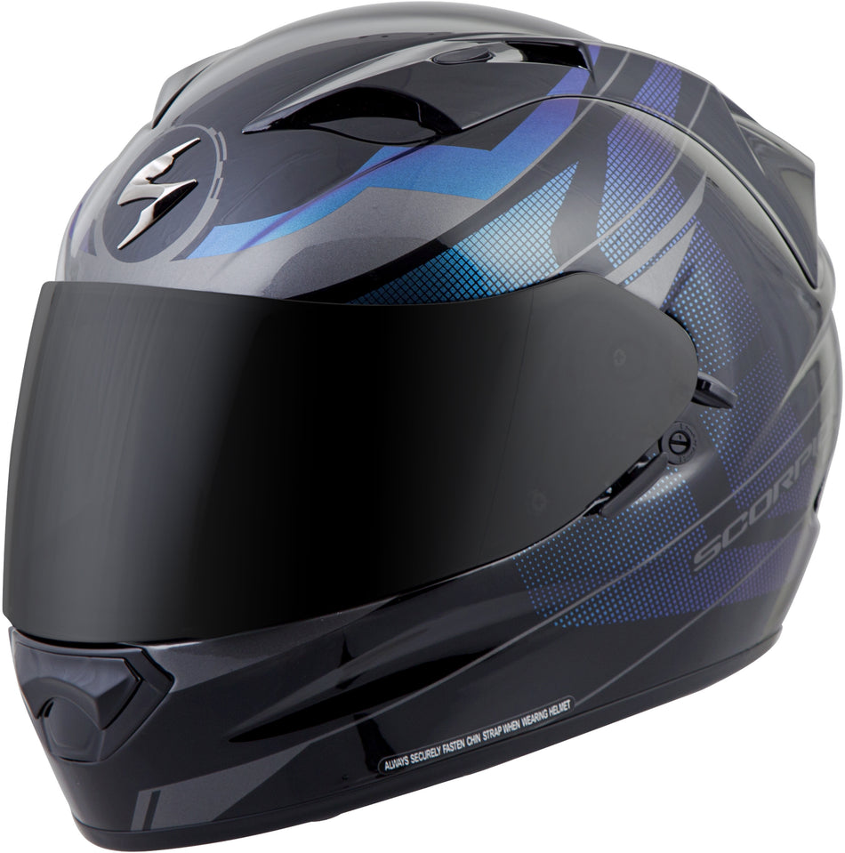 SCORPION EXO Exo-T1200 Full Face Helmet Mainstay Black/Silver Md T12-4614