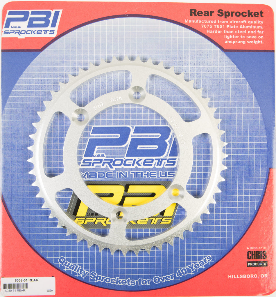 PBIRear Sprocket Aluminum 51t-428 Kaw/Suz6039-51-2