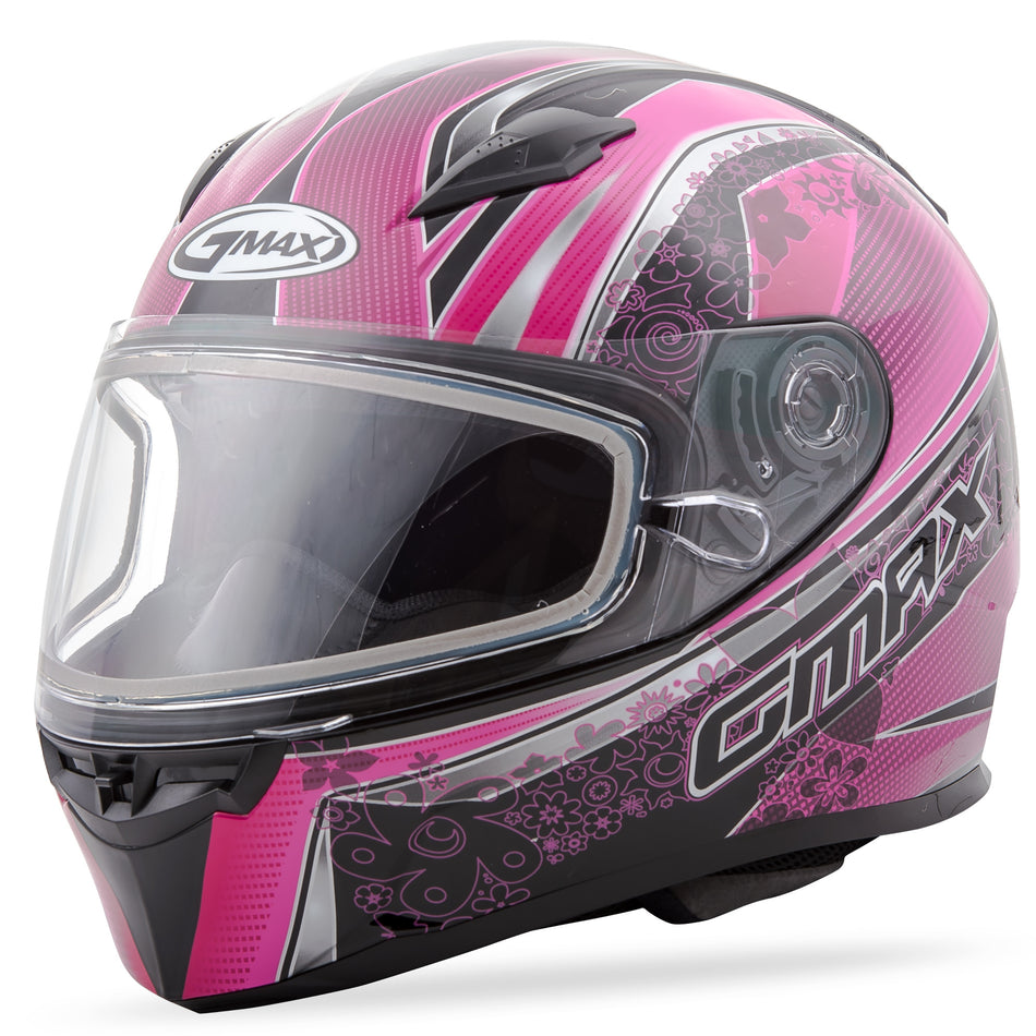 GMAX Ff-49 Full-Face Elegance Snow Helmet Black/Pink X G2492407 TC14