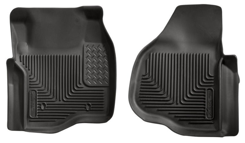 Husky Liners 11-12 Ford F250/F350/F450 Series Reg/Super/Crew Cab X-Act Contour Black Floor Liners 53301