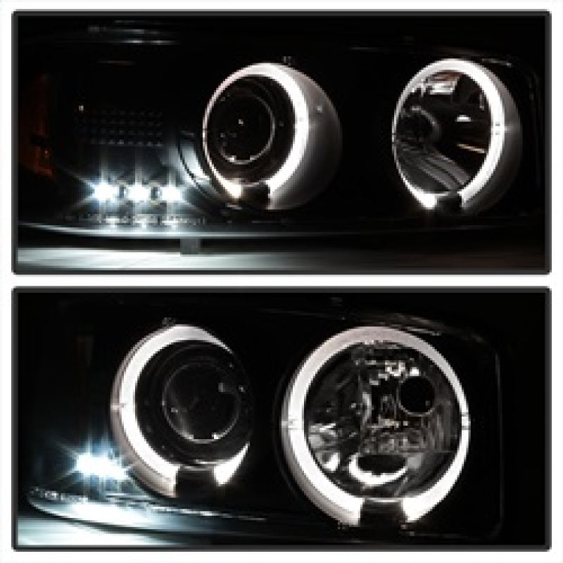 Spyder GMC Sierra 1500/2500 99-06 Projector Headlights LED Halo LED Blk Smke PRO-YD-CDE00-HL-BSM 5078292