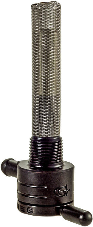 GOLAN 3/8 Npt Petcock Straight Black 5/16 Hose 75-516S-BLK