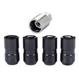 McGard Wheel Lock Nut Set - 4pk. (Cone Seat) M14X1.5 / 21mm & 22mm Dual Hex / 1.639in. L - Black 24216