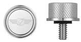 FIGURATI DESIGNS Seat Mounting Knob - Stainless Steel - Logo FD01-SEAT KN-SS