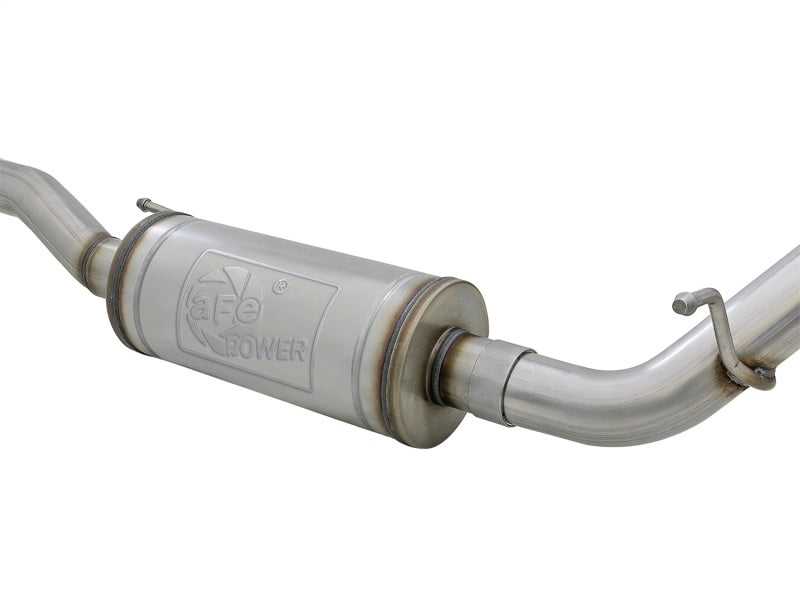 aFe Rebel Series 2.5in 409 SS Cat-Back Exhaust w/ Polished Tips 07+ Jeep Wrangler (JK) V6 3.6L/3.8L 49-48062-P