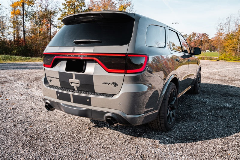 Corsa 21-22 Dodge Durango SRT Hellcat Cat-Back 2.75in Dual Rear Exit 4.5in Black PVD Pro-Series Tips 21196BLK