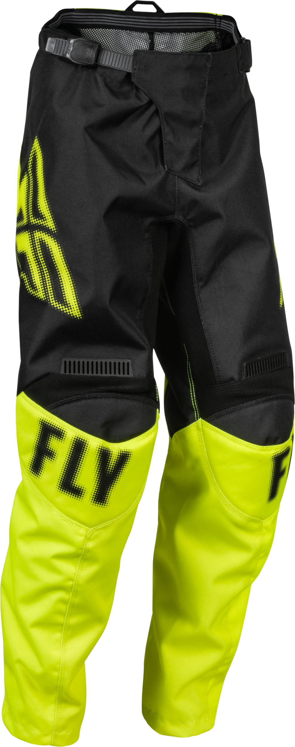 FLY RACING Youth F-16 Pants Black/Hi-Vis Sz 22 376-23022