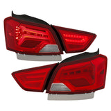 ANZO 14-18 Chevrolet Impala LED Taillights Red/Clear 321346