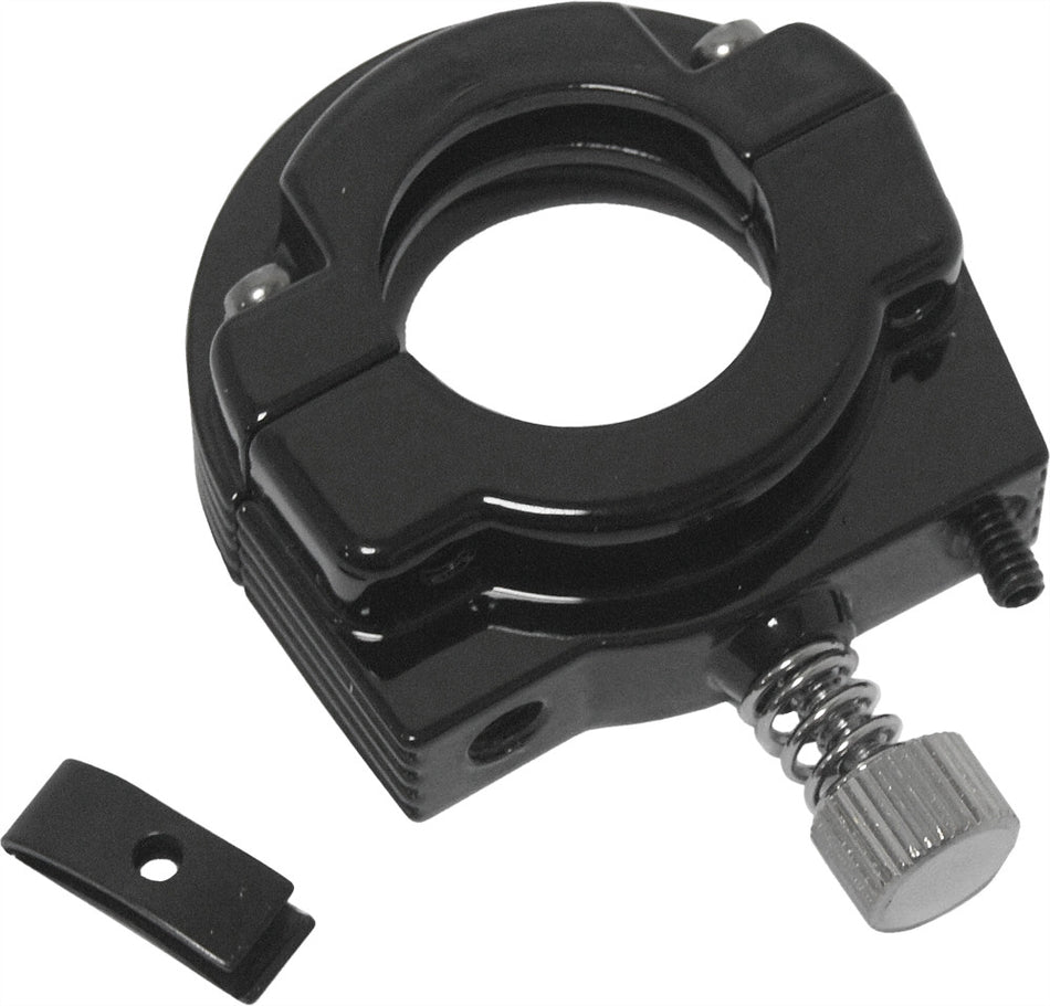 HARDDRIVE Throttle Clamp Single Cable Gloss Black 30-106GB