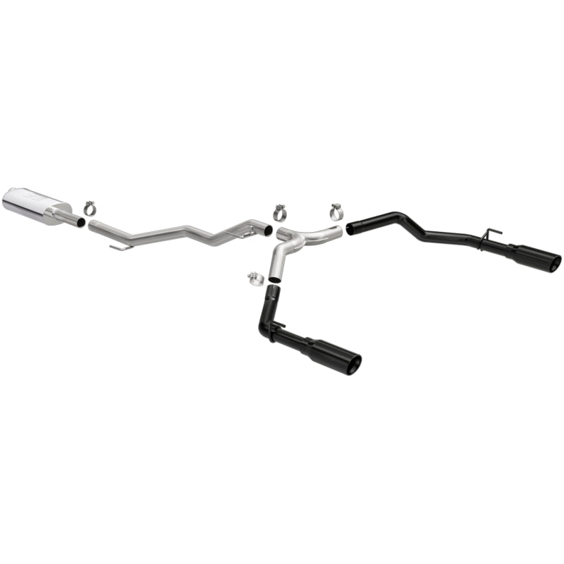 MagnaFlow 2020 Jeep Gladiator 3in Street Series Dual Split Exit SS Cat-Back Exhaust w/Black Tips 19487