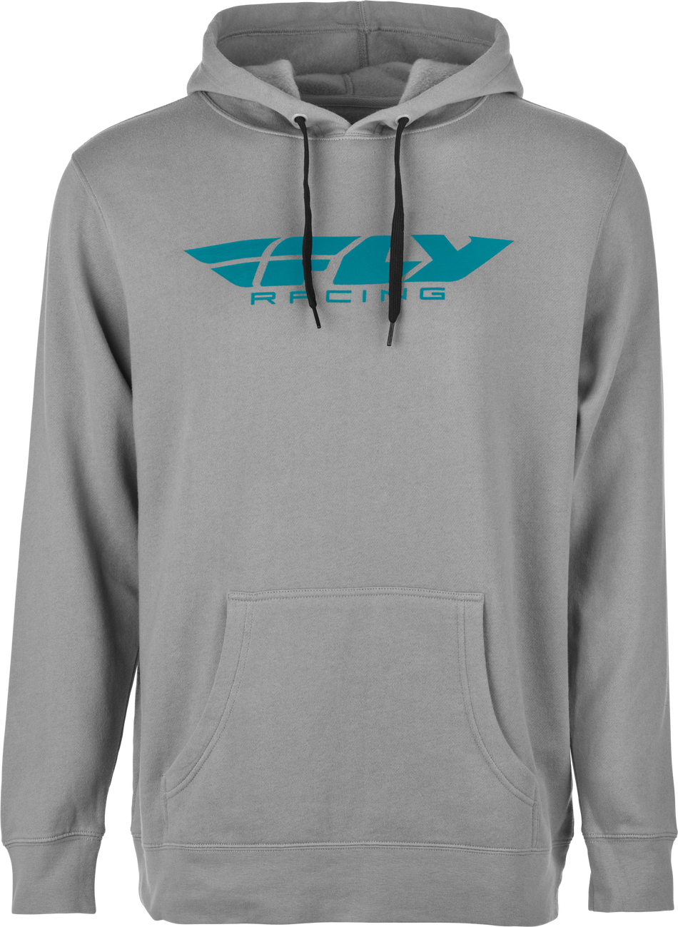 FLY RACING Fly Corporate Pullover Hoodie Grey/Blue 2x 354-01362X