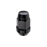 McGard Hex Lug Nut (Cone Seat Bulge Style) M14X1.5 / 22mm Hex / 1.635in. Length (4-Pack) - Black 64074