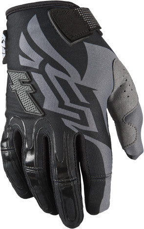 FLY RACING Kinetic Gloves Black/Grey Sz 8 366-21008