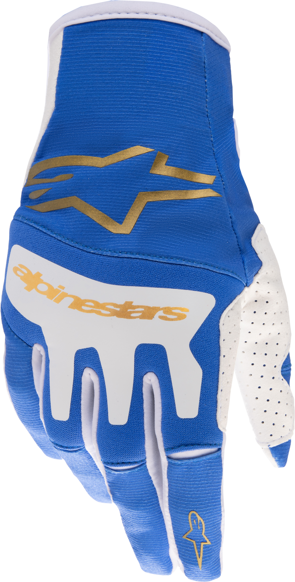 ALPINESTARS Techstar Gloves Ucla Blue/Brushed Gold Xl 3561023-7265-XS