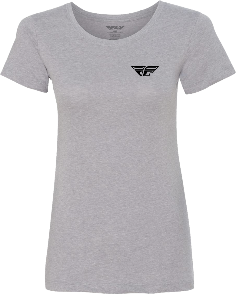 FLY RACING Women's Fly Pulse Tee Grey Md 356-0086M