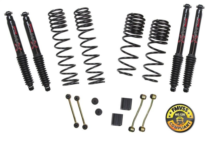 Skyjacker 2018 Jeep Wrangler (JL) 2DR 2in-2.5in Suspension Lift Kit w/Black Max Shocks JL20BPBLT