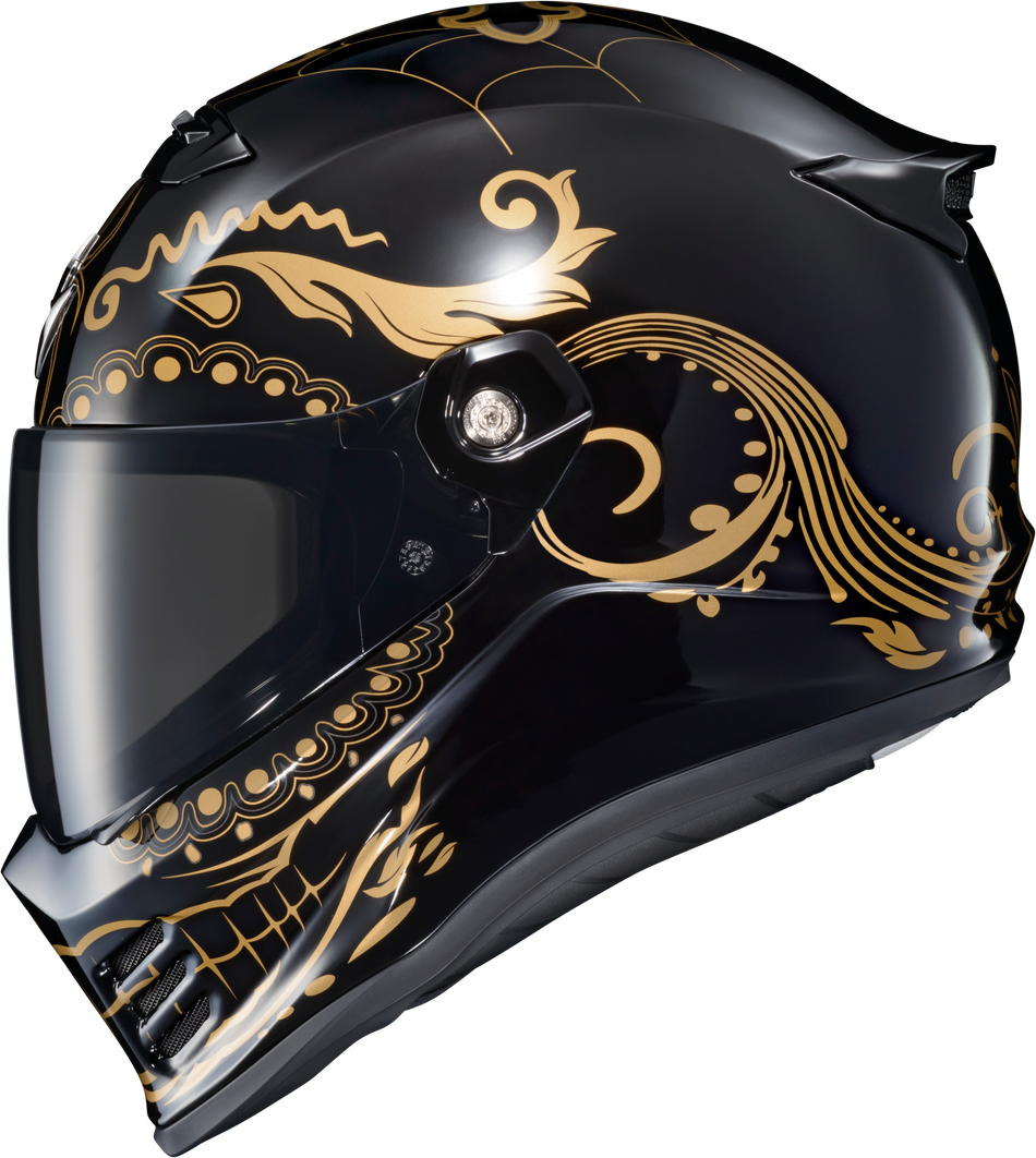 SCORPION EXO Covert Fx Full Face Helmet El Malo Gold/Gloss Black Xl CFX-1216