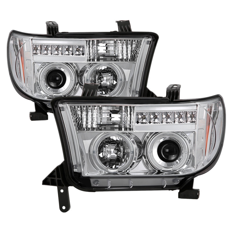 Spyder Toyota Tundra 07-13 Projector Headlights LED Halo LED Chrm PRO-YD-TTU07-HL-C 5012036