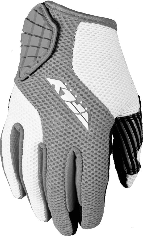 FLY RACING Ladies Coolpro Glove White/Silver L #5884 476-6117~4