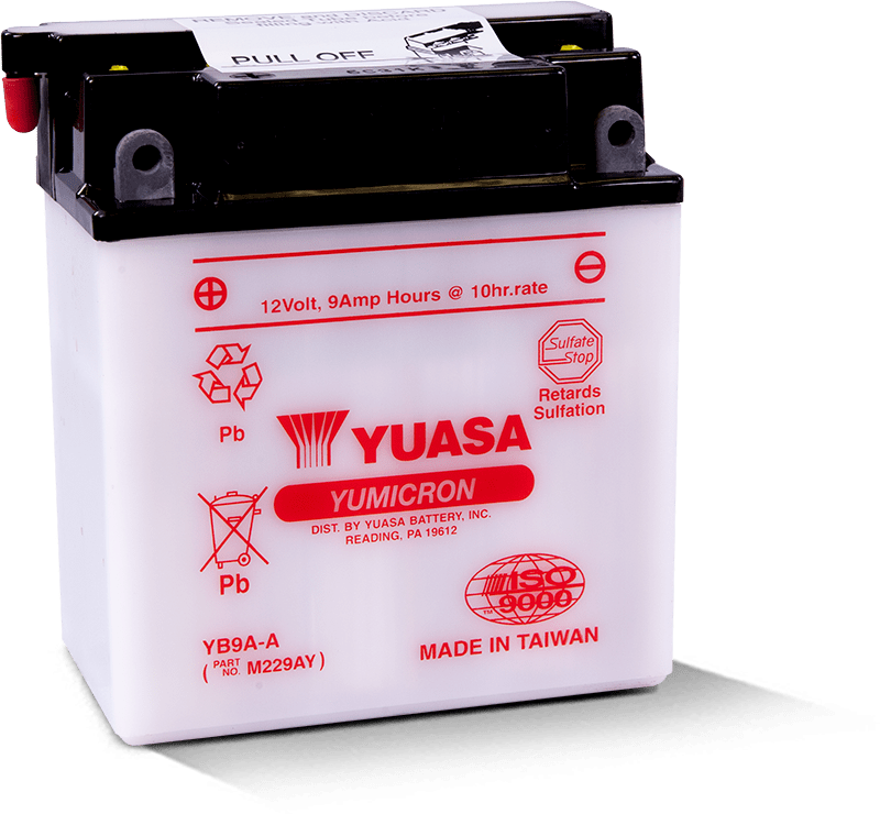 Yuasa YB9A-A Yumicron 12 Volt Battery YUAM229AY