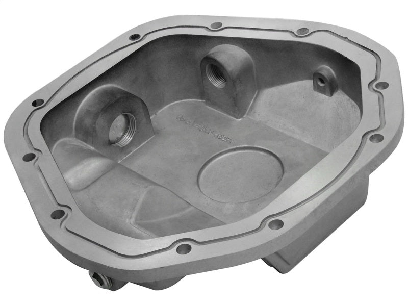 afe Front Differential Cover (Raw; Street Series); Ford Diesel Trucks 94.5-14 V8-7.3/6.0/6.4/6.7L 46-70080