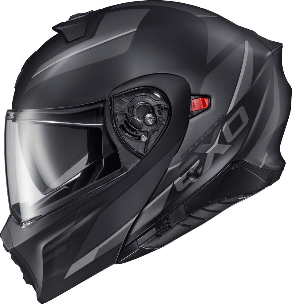 SCORPION EXO Exo-Gt930 Transformer Helmet Modulus Black Md 93-1014