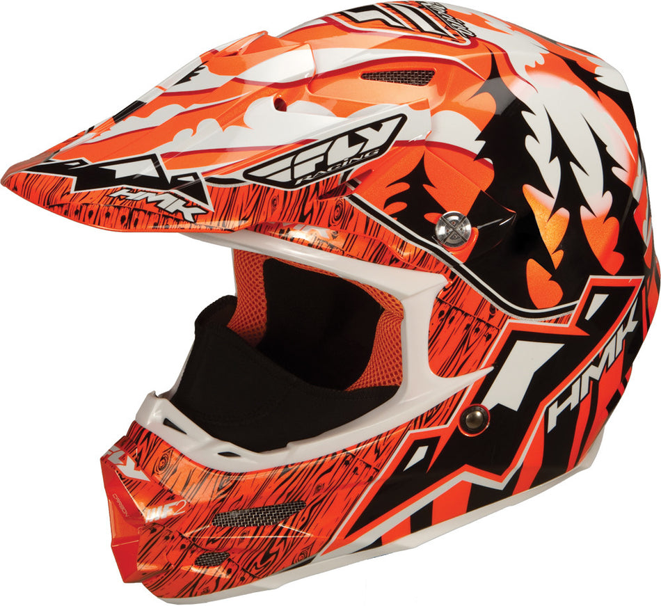 FLY RACING F2 Carbon Pro Hmk Wilderness Helmet Blaze Orange 2x 73-49022X