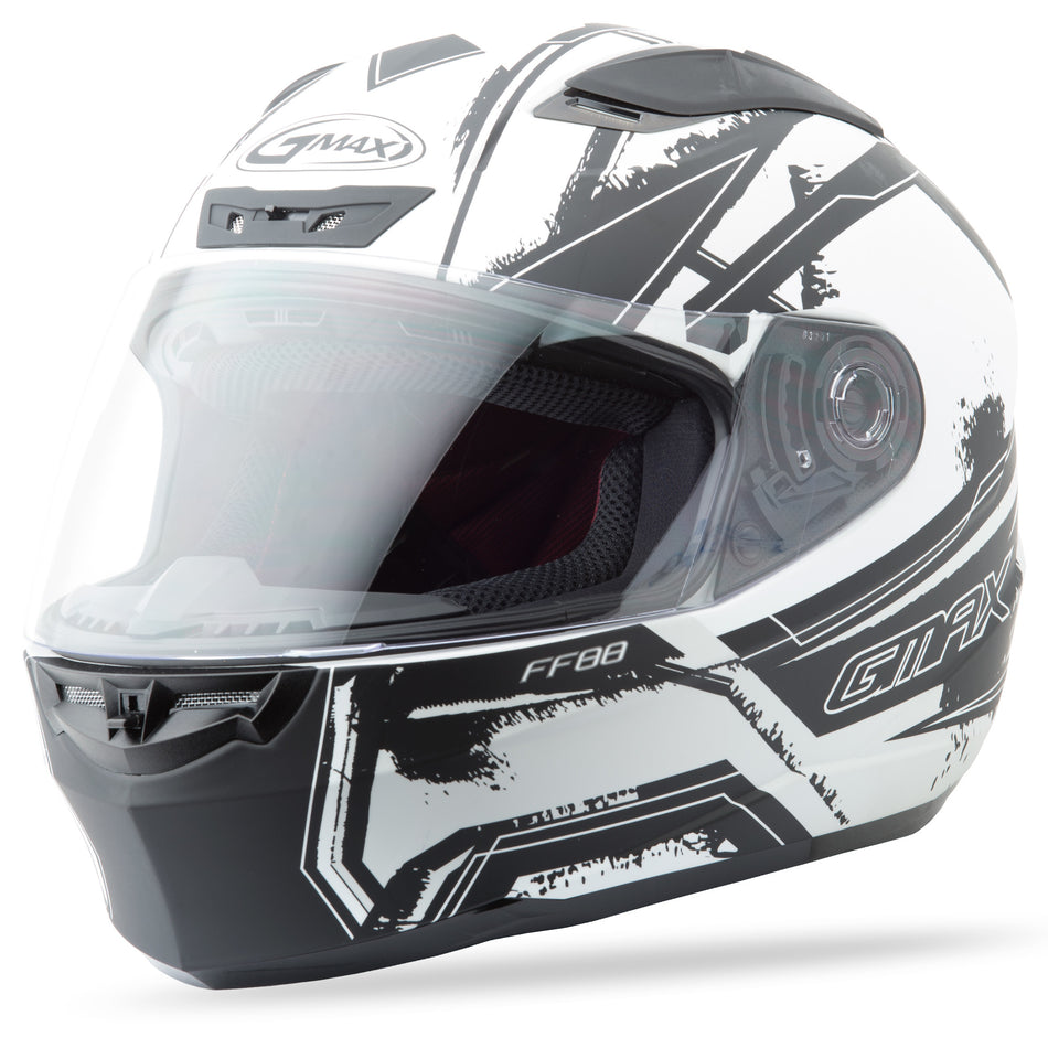 GMAX Ff-88 Full-Face X-Star Helmet Matte White/White Lg G1881436 TC-15F