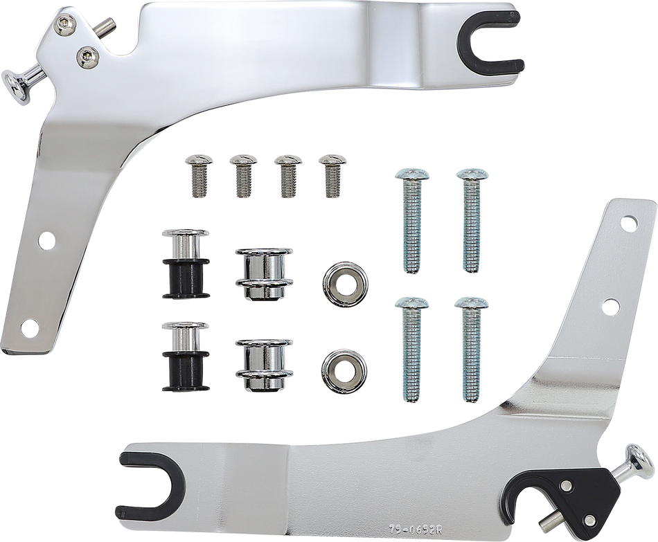 COBRA Backrest Kit - 11" - Chrome - Softail 602-2026